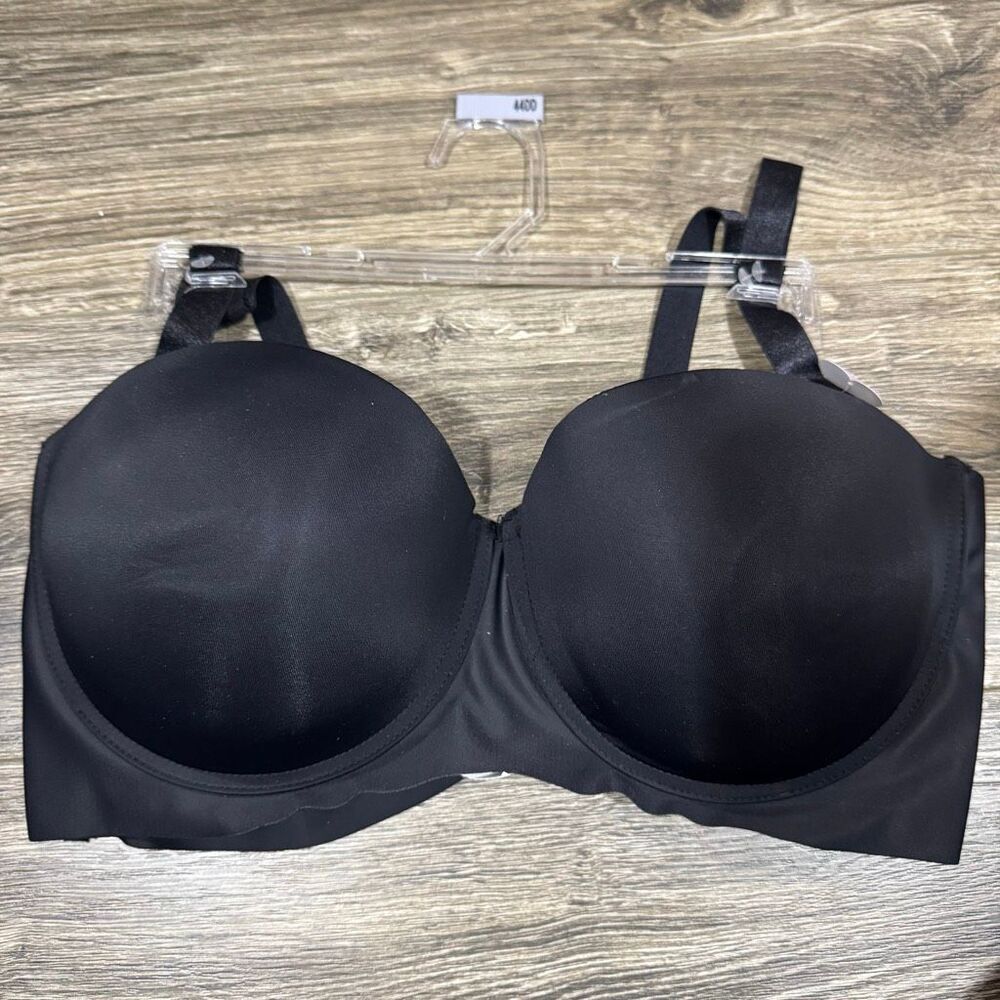 Kiss & Tell Strapless Bra Women's Black Multi-Way Underwired Padded NWT